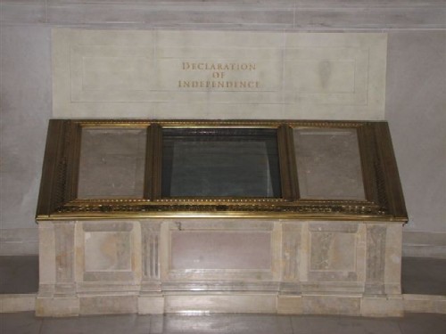 Вашингтон. Национальный архив, Декларация независимости